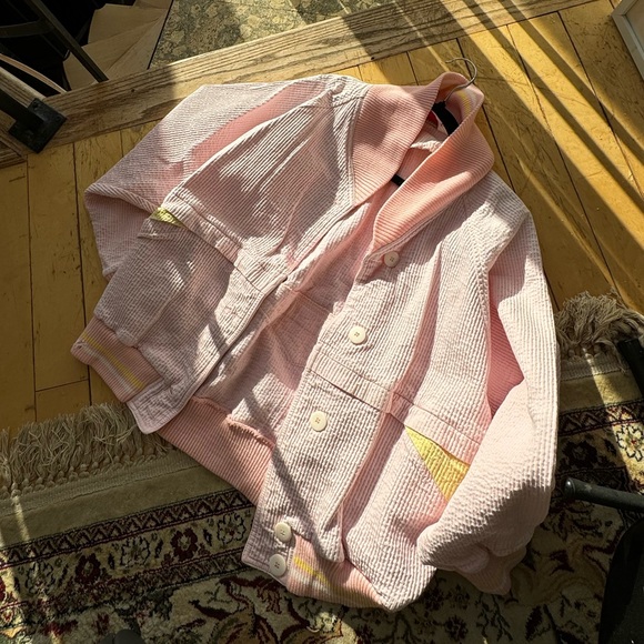 Vintage Eaton Pink Cordouroy Sporty Jacket - Picture 3 of 4